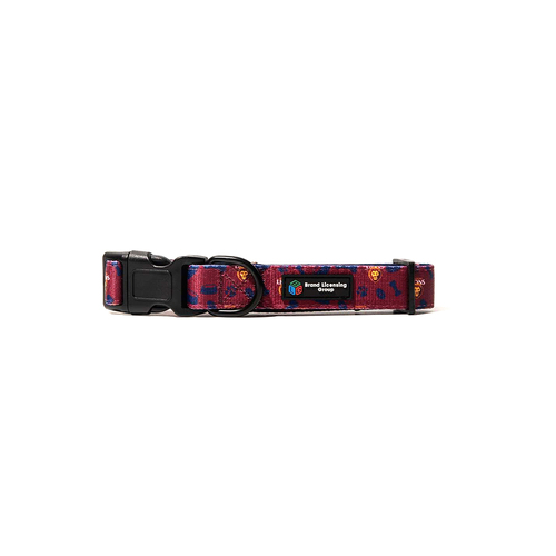 AFL Brisbane Lions Pet Dog Nylon Collar S 23-43cm