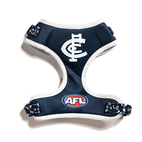 AFL Carlton Blues Pet Dog Padded Harness Adjustable Vest XS