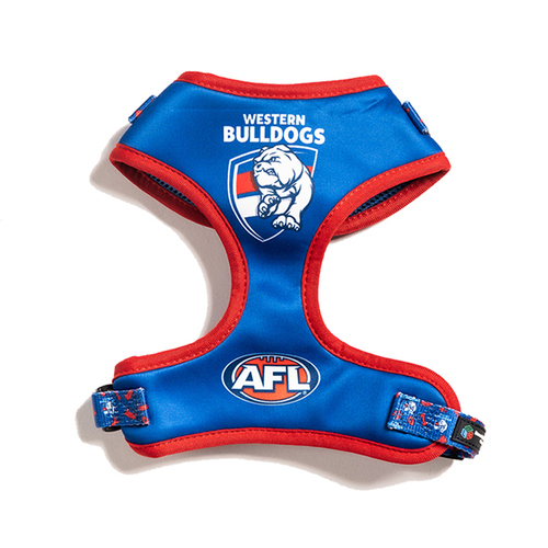 AFL Western Bulldogs Pet Dog Padded Harness Adjustable Vest M