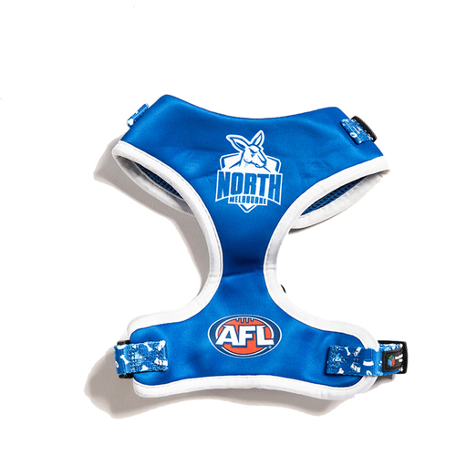 AFL North Melbourne Kangaroos Pet Dog Padded Harness Adjustable Vest M