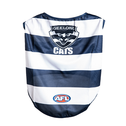 AFL Geelong Cats Pet Dog Sports Jersey Clothing L