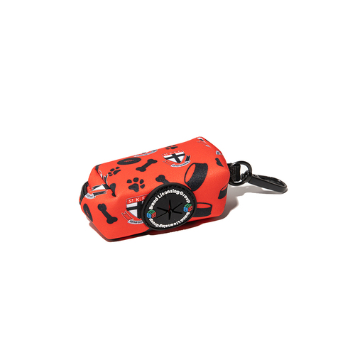 AFL St Kilda Saints Pet Dog Poop Bag Holder/Dispenser