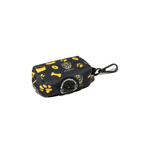 AFL Richmond Tigers Pet Dog Poop Bag Holder/Dispenser