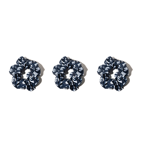 3PK AFL Carlton Blues Hair Scrunchie/Tie Accessory 10cm