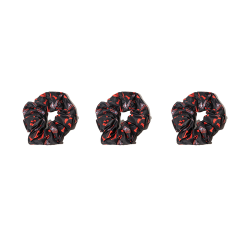 3PK AFL Essendon Bombers Hair Scrunchie/Tie Accessory 10cm