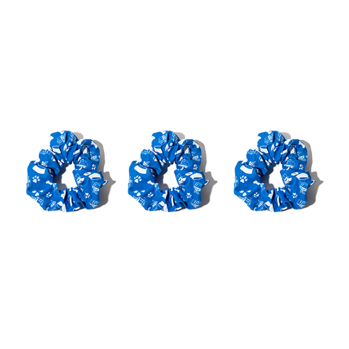 3PK AFL North Melbourne Kangaroos Hair Scrunchie/Tie Accessory 10cm