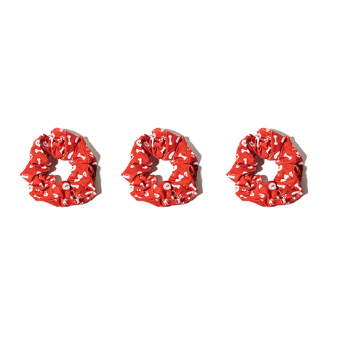 3PK AFL Sydney Swans Hair Scrunchie/Tie Accessory 10cm