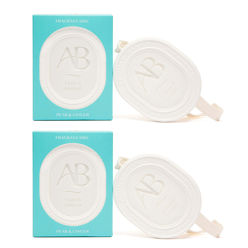 2PK Aromabotanical Fragrant Disc Scented Fragrance - Pear & Ginger