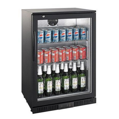 Airflo Alresco Back Bar w/ Heated Door Beverage Cooler - Black