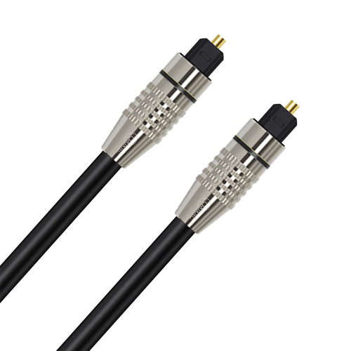 Cruxtec AFO-01-BK Toslink Fiber Optical Digital Audio Cables 1m - Black