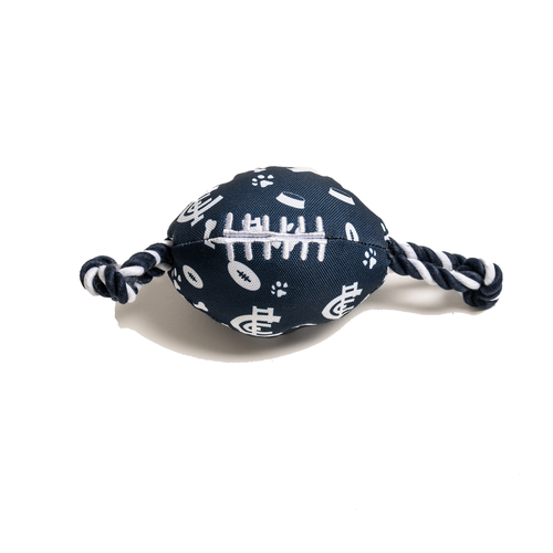 The Stubby Club Carlton Blues AFL Themed Pet Chew Toy