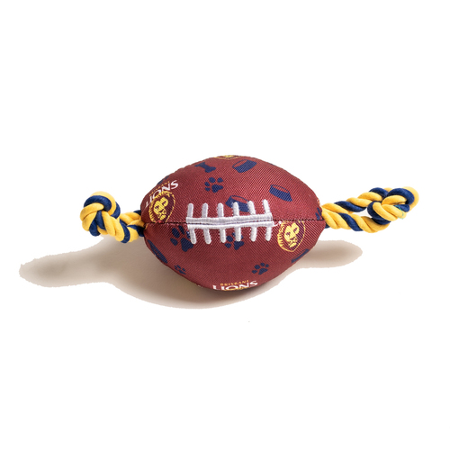 The Stubby Club Brisbane Lions AFL Themed Pet Chew Toy