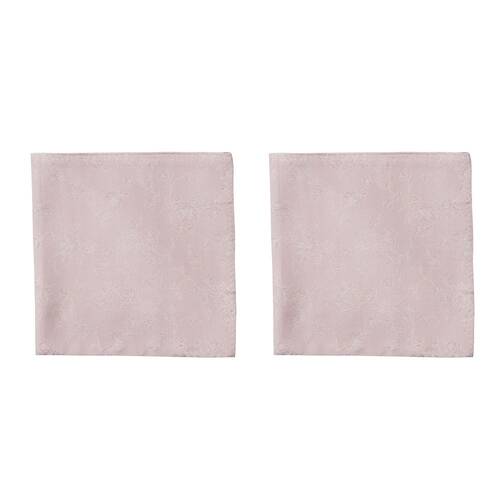 2PK Abelard Paisley Silk Pocket Square Handkerchief - Blush