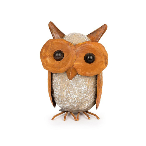 Garden 29cm Metal Owl Large Outdoor Yard Patio Decor