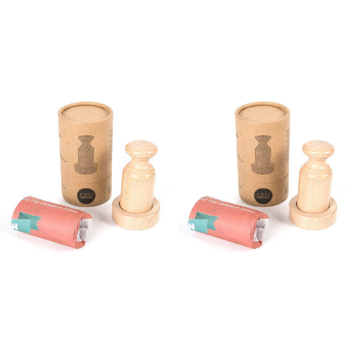 2x Wooden 12cm Paper Pot Maker For Garden Seedling Plant Natural