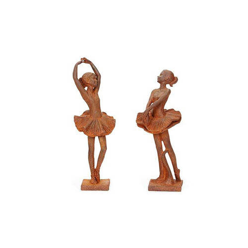 A.FRESCO Cast Iron Ballerina Statue/Figure Rust - Assorted