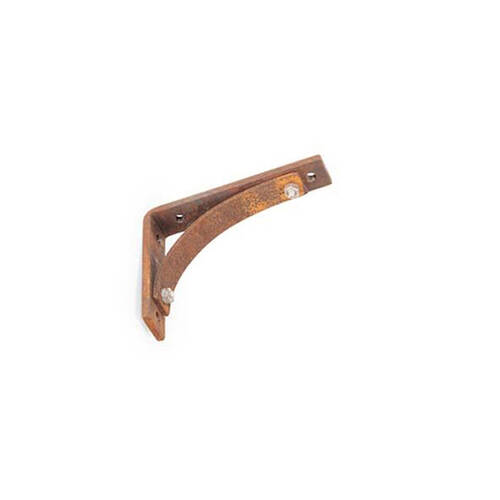 A.FRESCO Corner Metal Wall Bracket Small 10x12cm - Rust