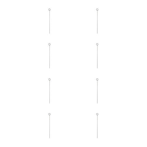 8PK A.FRESCO Mild Steel Uncoated Double Ring Display Stake 90cm