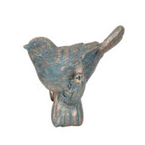  Polyresin Bird Planter Pot Sitter Ornament Aged Brass Assorted