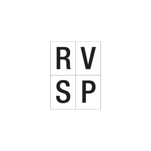 12pc AgBoss Dressage Arena Marker Letters 'RSVP' Equestrian Set 25cm Black