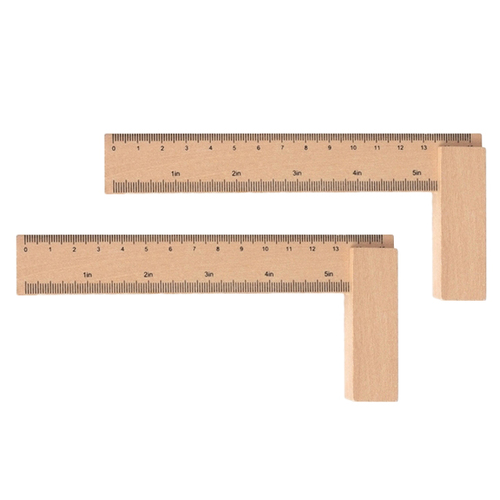 2x MamaMemo Workshop Tools Carpenter's Square Kids/Children Fun Wooden Toy 3+