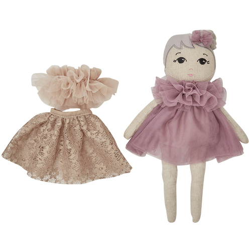 By Astrup Doll Fleur w/ Changing Clothes Plush Toy Kids 3y+