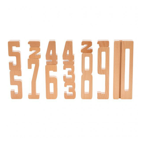 15pc By Astrup Wooden Educational Numbers Toy Kids 3y+