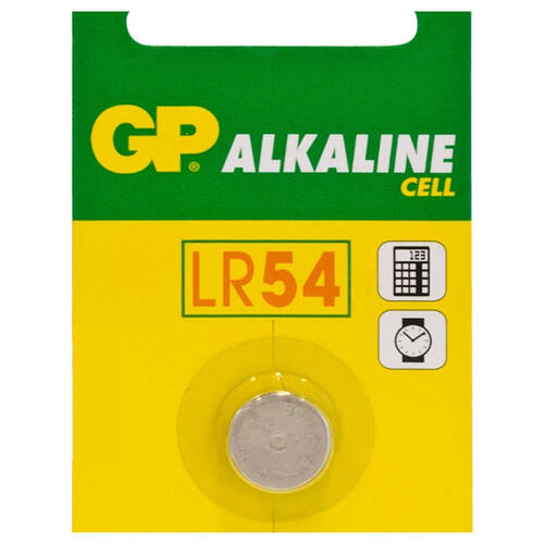 LR54 BUTTON CELL ALKALINE GP