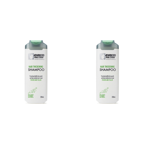 2PK Advanced Hair Clinic Shower Bathroom Hair Thickening Shampoo 200ml