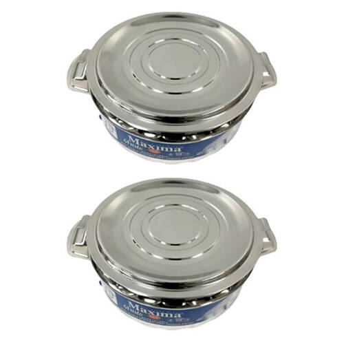 2PK Maxima Stainless Steel Aristo Pot w/ Lid 1.5L Induction Cookware