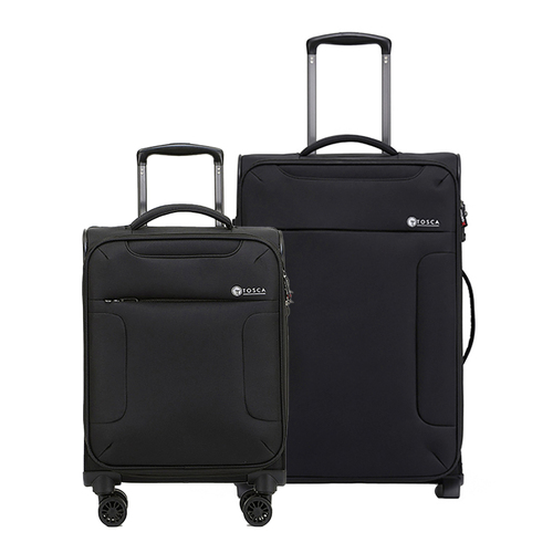 2pc Tosca So-Lite 3.0 20"/29" Travel Trolley Luggage Suitcase S/L - Black