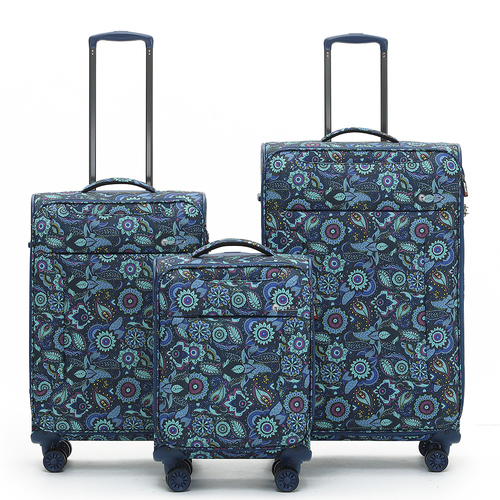 3pc So-Lite 3.0 Wheeled Suitcase Luggage Set - Paisley