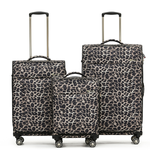 3pc So-Lite 3.0 Wheeled Suitcase Luggage Set - Leopard