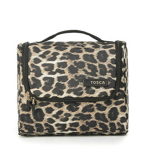 Tosca So-Lite 26cm/6L Hanging Travel Toiletry Bag  - Leopard