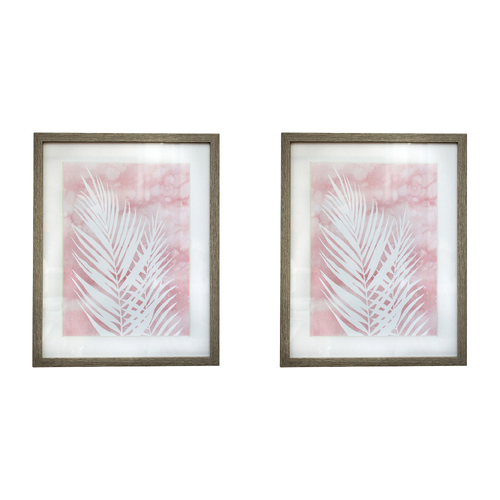 2PK LVD Framed Print Blush 1 Decorative Home/Office Decor 50x40cm