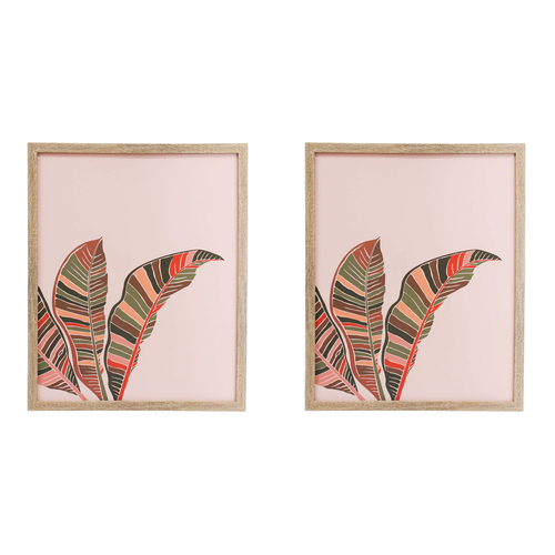 2PK LVD Framed Print Tropicanna Home Decor 45x55cm Rectangle
