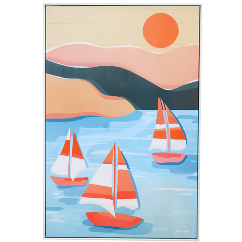 LVD Framed Canvas Summer Sail Home Wall Decor 40x60cm