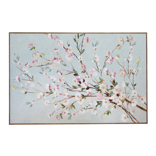 LVD Framed Canvas/Resin 60x90cm Fresh Bloom Wall Hanging Art