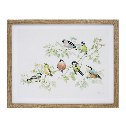 LVD Framed Glass/Rein 50x40cm Print Flock Wall Hanging Art