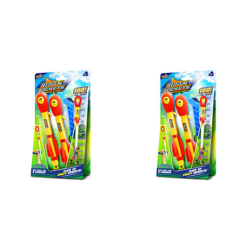 2PK Stunt Flyer Lanard Rippin Whistling Rockets w/ Launcher 6y+