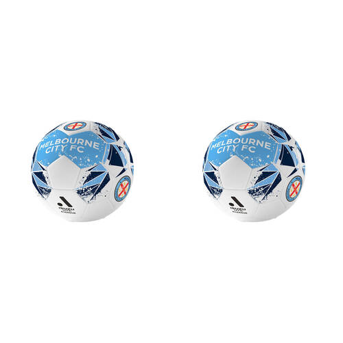 2PK A-League Melbourne City FC A-League Soccer Ball Size 1 - Blue
