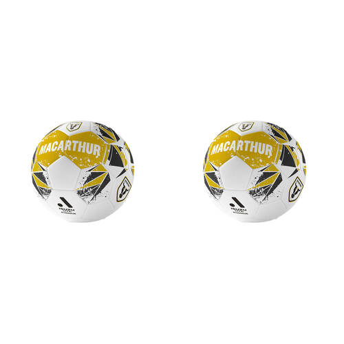 2PK A-League Macarthur FC A-League Soccer Ball Size 1 - Mustard