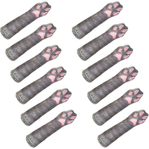 12PK Archie McPhee Latex Finger Cat Paw 11.4cm - Assorted