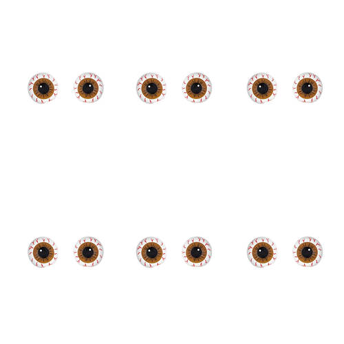 6PK Archie McPhee Vinyl Eyeball Finger Puppets 3.8cm - Assorted 5y+