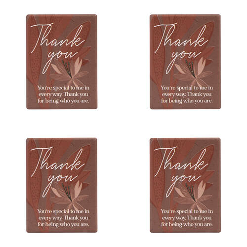 4PK Splosh Amber Garden Thank You Ceramic Magnet Home Decor 6x8cm