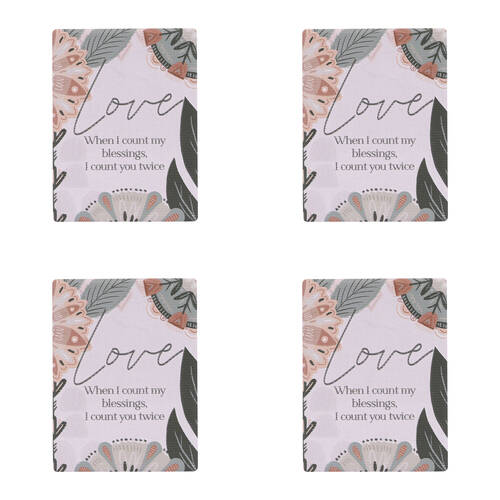 4PK Splosh Amber Garden Love Ceramic Magnet Home Decor 6x8cm