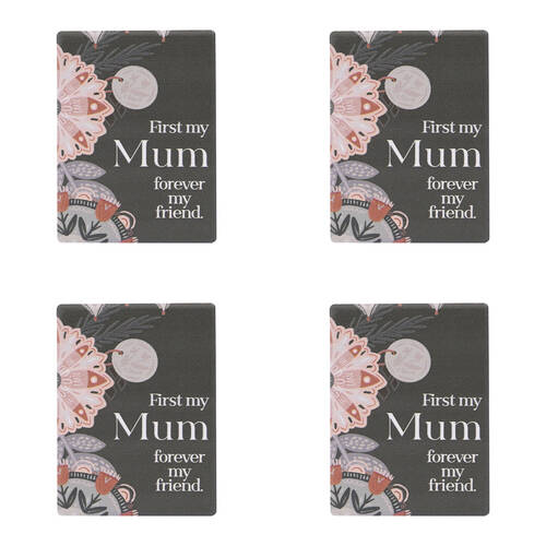 4PK Splosh Amber Garden Mum Ceramic Magnet Home Decor 6x8cm