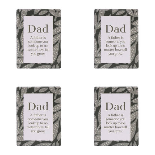 4PK Splosh Amber Garden Dad Ceramic Magnet Home Decor 6x8cm
