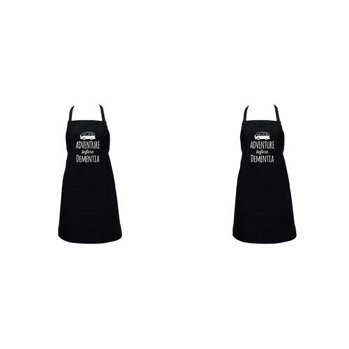 2PK Annabel Trends Screen Print Apron 60x80cm Adventure B4 Dementia