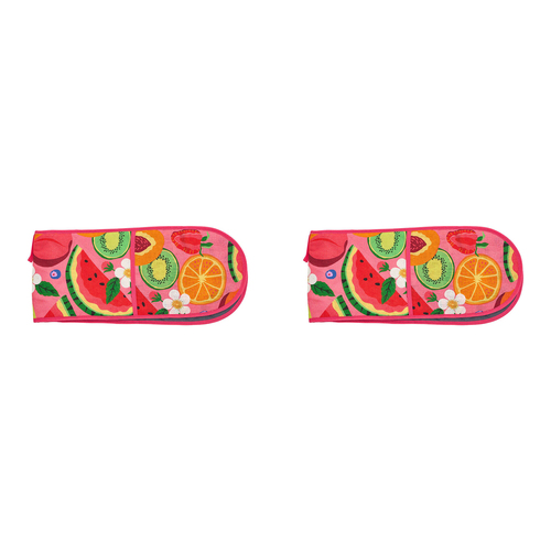 2PK Annabel Trends Linen Double Oven Mitt 82x18cm - Tropicana